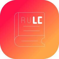 Rule Creative Icon Design vector