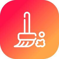 Broom Creative Icon Design vector