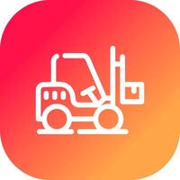 Forklift Creative Icon Design vector