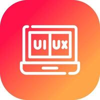 ui ux creativo icono diseño vector