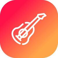 Guitar Creative Icon Design vector