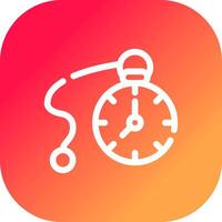 diseño de icono creativo de reloj de bolsillo vector