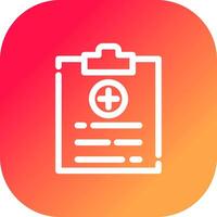 Medical Report Creative Icon Design vector