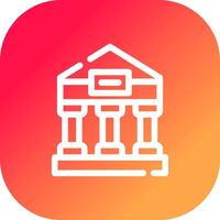 Greek Temple Creative Icon Design vector