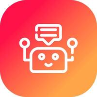 Chatbot Creative Icon Design vector