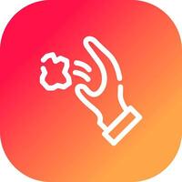 Throwing Trash Creative Icon Design vector