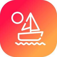 diseño de icono creativo de kayak vector