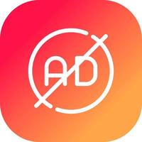 Ad Blocker Creative Icon Design vector