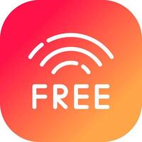 Free Wifi Creative Icon Design vector