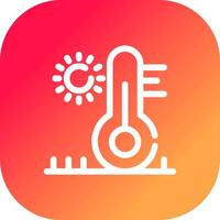 diseño de icono creativo de alta temperatura vector