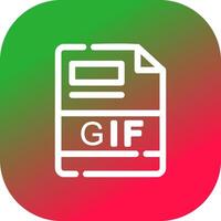 GIF Creative Icon Design vector