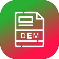 DEM Creative Icon Design vector