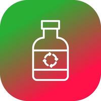 Ecological Bottle Creative Icon Design vector