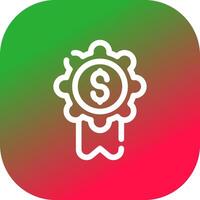 Badge-Dollar Creative Icon Design vector