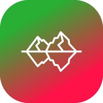diseño de icono creativo iceberg vector