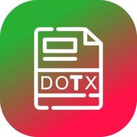 DOTX Creative Icon Design vector