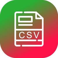 csv creativo icono diseño vector