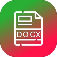 DOCX Creative Icon Design vector