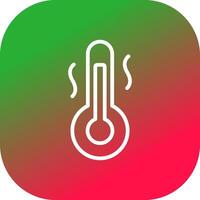 diseño de icono creativo de temperatura caliente vector