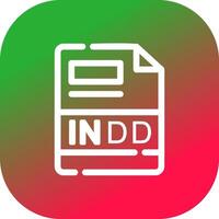 INDD Creative Icon Design vector