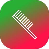 Hair Comb Creative Icon Design vector