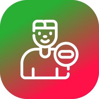 Delete User Creative Icon Design vector