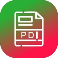 PDI Creative Icon Design vector