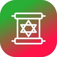 Scroll torah Creative Icon Design vector