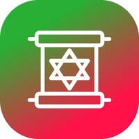 Scroll torah Creative Icon Design vector