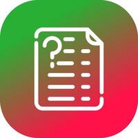 Question Creative Icon Design vector