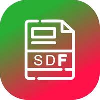 SDF Creative Icon Design vector