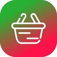 Glyph Gradient Circle Design vector