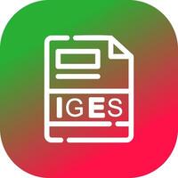 IGES Creative Icon Design vector