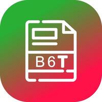B6T Creative Icon Design vector