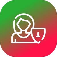 User Security Creative Icon Design vector