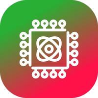 Quantum Technology Creative Icon Design vector