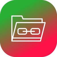 Link Folder Creative Icon Design vector