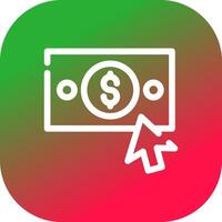 diseño de icono creativo de pago por clic vector