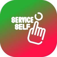 Self Service Creative Icon Design vector