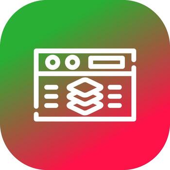 Full Stack Developer Creative Icon Design vector