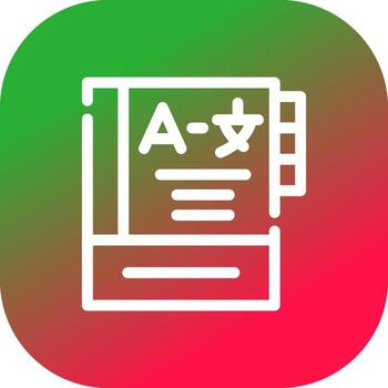 Language Learning Creative Icon Design vector