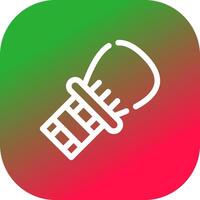 Glyph Gradient Circle Design vector