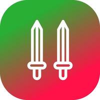 Swords Creative Icon Design vector