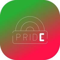 Pride Creative Icon Design vector