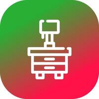 Side Table Creative Icon Design vector