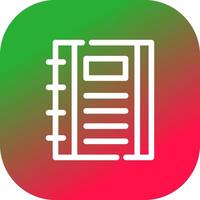 Notebook Creative Icon Design vector