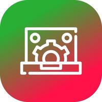 Content Management System Creative Icon Design vector