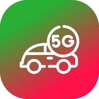 Smart Car Creative Icon Design vector