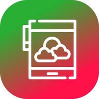 Weather App Creative Icon Design vector