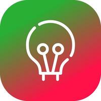 Light Bulb Creative Icon Design vector